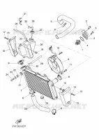 RADIATEUR / DURITES pour Yamaha MT03 de 2006