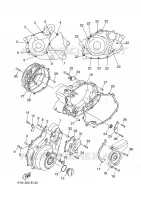 CARTER   MOTEUR 1 pour Yamaha MT03 de 2006