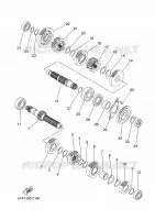 TRANSMISSION pour Yamaha MT03 de 2006