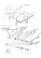 BRAS ARRIERE pour Yamaha MT03 de 2006