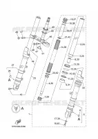 FOURCHE pour Yamaha MT03 de 2006