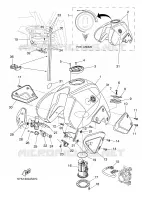RESERVOIR A ESSENCE pour Yamaha MT03 de 2006