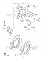 ROUE AVANT / ETRIER DE FREIN pour Yamaha MT03 de 2006