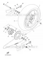 ROUE ARRIERE pour Yamaha MT03 de 2006