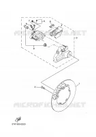 ETRIER / DISQUE DE FREIN ARRIERE pour Yamaha MT03 de 2006
