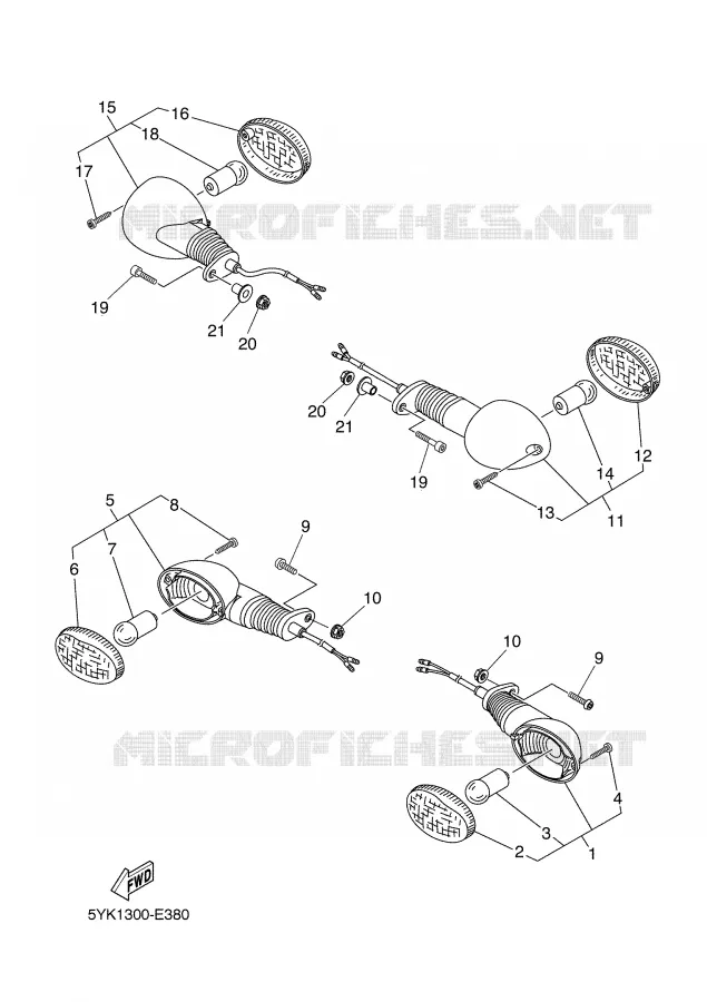 CLIGNOTANT Yamaha MOTO 660 2007 MT03  MT03