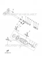 BARILLET DE SELECTION / FOURCHETTE pour Yamaha MT03 de 2008