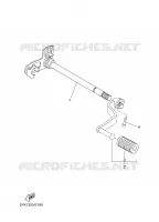 AXE DE SELECTEUR / PEDALE pour Yamaha MT03 de 2008