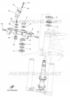 DIRECTION pour Yamaha MT03 de 2008