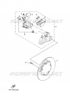 ETRIER / DISQUE DE FREIN ARRIERE pour Yamaha MT03 de 2008