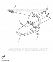 GARDE BOUE AVANT pour Yamaha PW50 de 1997