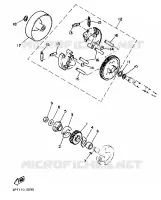 EMBRAYAGE DE DEMARREUR pour Yamaha PW50 de 1997