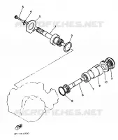 TRANSMISSION pour Yamaha PW50 de 1997