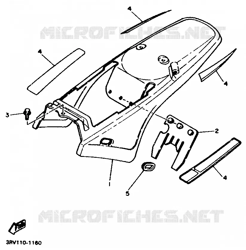 COUVERCLE LATERAL Yamaha MOTO 80 1991 PW  PW80