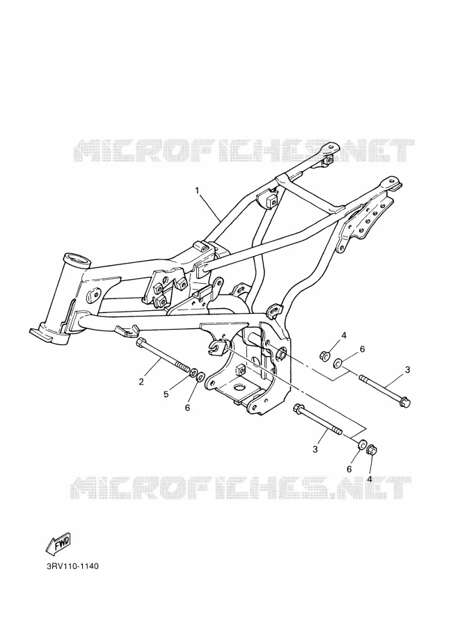CADRE Yamaha MOTO 80 2007 PW  PW80