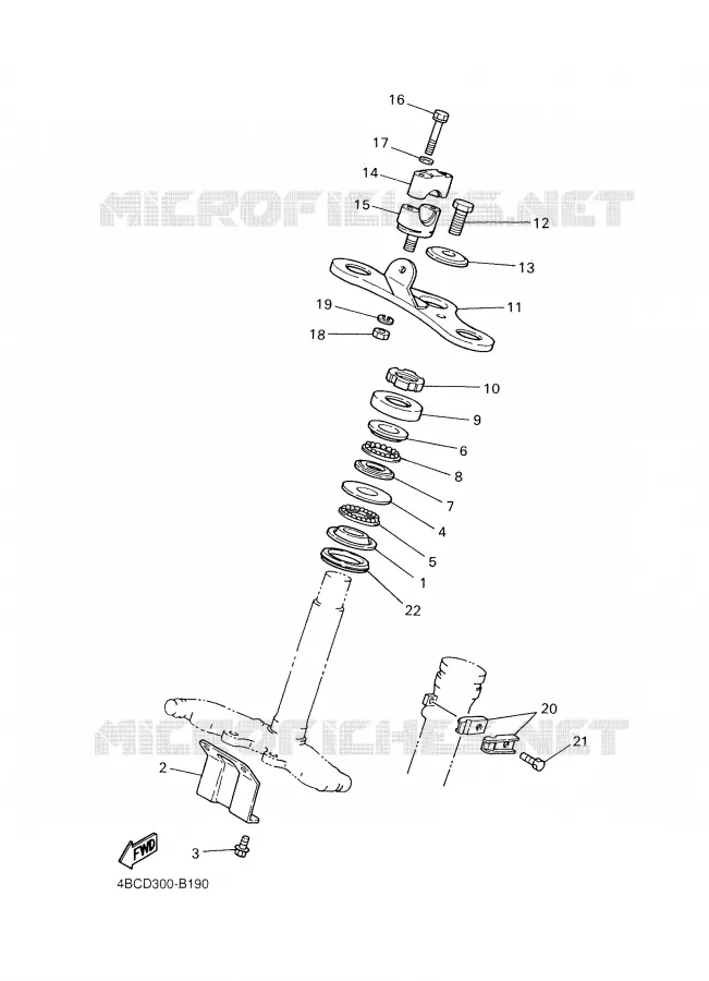 DIRECTION Yamaha MOTO 80 2007 PW  PW80