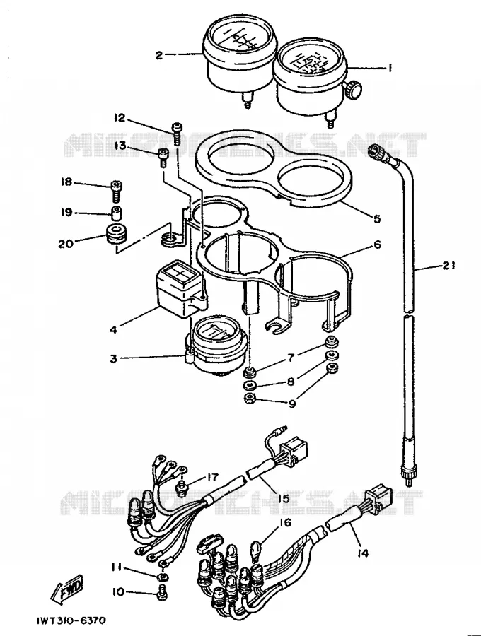 COMPTEUR  Yamaha MOTO 350 1986 RDLC  RD350LCF