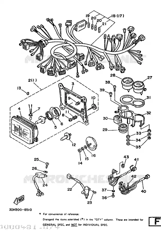 ALTERNATIVE ELECTRIQUE Yamaha MOTO 350 1988 RDLC  RD350LCF