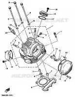 CULASSE pour Yamaha SR125 de 1999