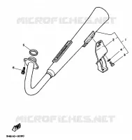 ECHAPPEMENT pour Yamaha SR125 de 1999