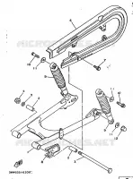 BRAS OSCILLANT / AMORTISSEUR pour Yamaha SR125 de 1999