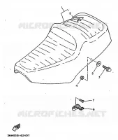 SELLE pour Yamaha SR125 de 1999