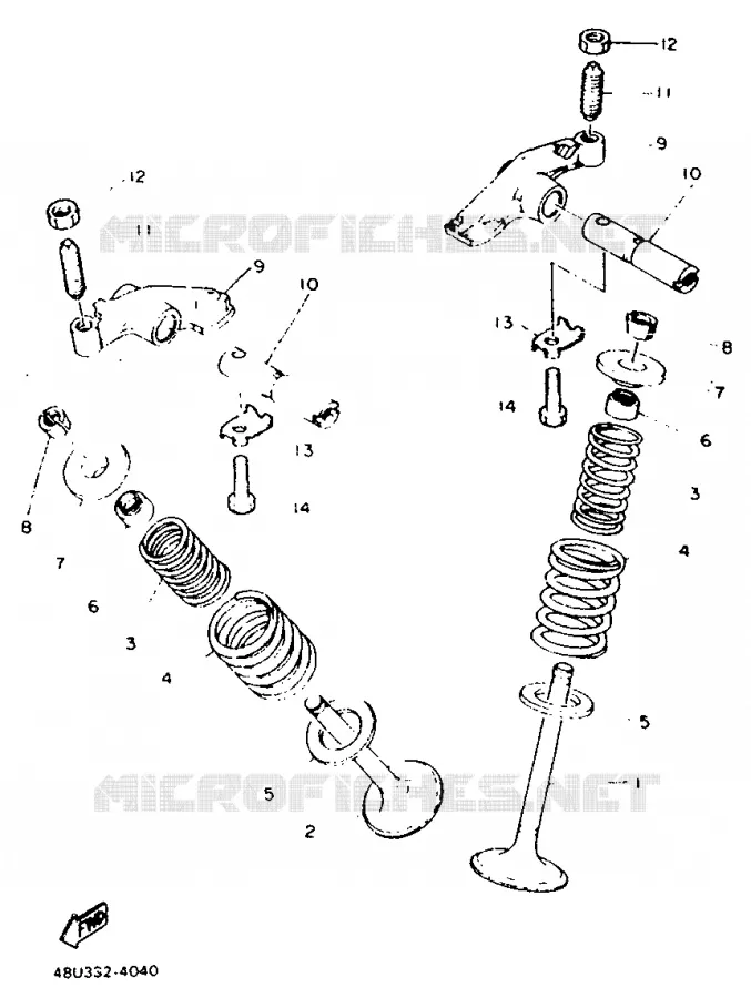 SOUPAPE Yamaha MOTO 500 1987 SR  SR500