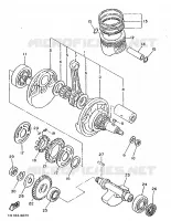 VILEBREQUIN / PISTON pour Yamaha SRX600 de 1986