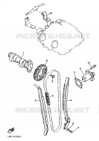 ARBRE A CAMES / CHAINE DE DISTRIBUTION pour Yamaha SRX600 de 1986