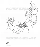 ECHAPPEMENT pour Yamaha SRX600 de 1986