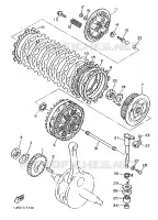 EMBRAYAGE DE DEMARREUR pour Yamaha SRX600 de 1986