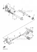 AXE DE SELECTEUR / PEDALE pour Yamaha SRX600 de 1986