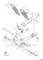 BRAS ARRIERE pour Yamaha SRX600 de 1986