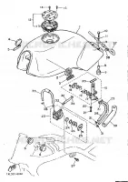 RESERVOIR A ESSENCE pour Yamaha SRX600 de 1986