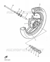 ROUE AVANT pour Yamaha SRX600 de 1986