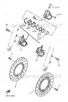 ETRIER DE FREIN AVANT pour Yamaha SRX600 de 1986