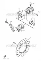 ETRIER DE FREIN ARRIERE pour Yamaha SRX600 de 1986