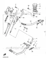 MAITRE CYLINDRE DE FREIN ARRIERE pour Yamaha SRX600 de 1986