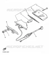 FEU ARRIERE pour Yamaha SRX600 de 1986