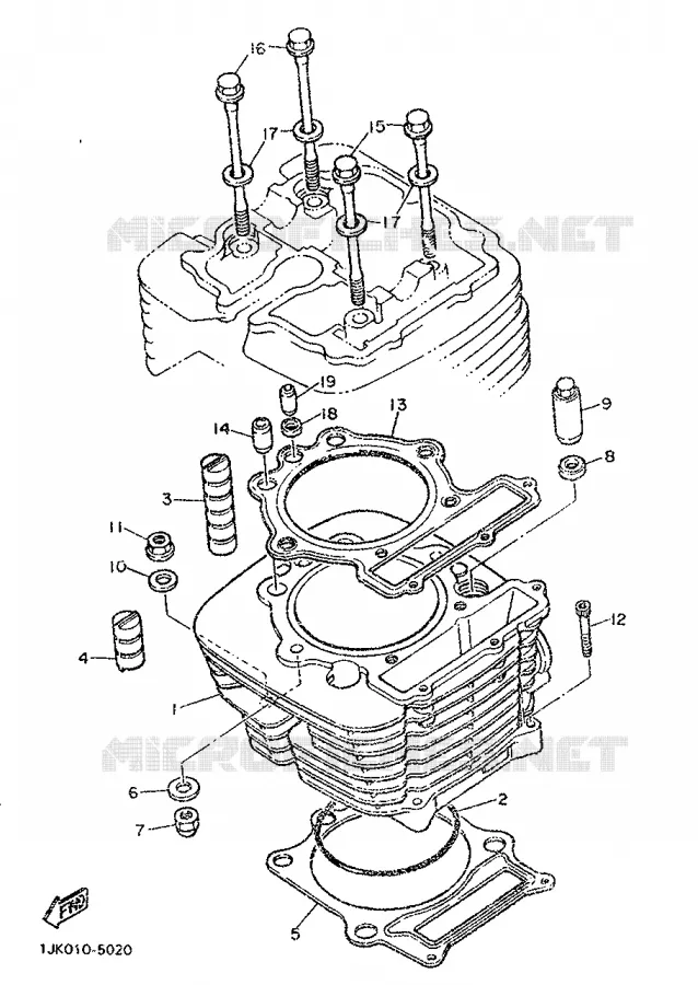 CYLINDRE Yamaha MOTO 600 1986 SRX  SRX600
