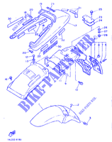 GARDE BOUE pour Yamaha SRX600 de 1986