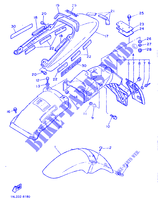 GARDE BOUE pour Yamaha SRX600 de 1987