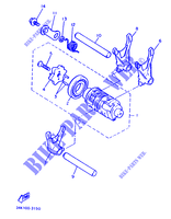 BARILLET DE SELECTION / FOURCHETTES pour Yamaha SRX600H (33.1KW de 1986