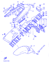 GARDE BOUE pour Yamaha SRX600H (33.1KW de 1986