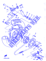 ROUE ARRIERE pour Yamaha SRX600H (33.1KW de 1986