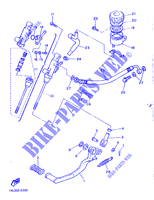 MAITRE CYLINDRE DE FREIN ARRIERE pour Yamaha SRX600H (33.1KW de 1986
