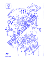 CULASSE pour Yamaha SRX600H (33.1KW de 1987