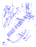 MAITRE CYLINDRE DE FREIN ARRIERE pour Yamaha SRX600H (33.1KW de 1987