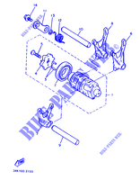 BARILLET DE SELECTION / FOURCHETTES pour Yamaha SRX600N (20.0KW de 1986