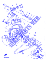 ROUE ARRIERE pour Yamaha SRX600N (20.0KW de 1986